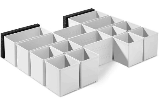 Festool 201124 Plastic containers Set 60x60/120x71 3xFT