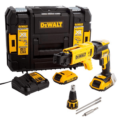 DeWalt DCF620D2K Brushless Collated Drywall Screwdriver 18V 2 x 2.0Ah Li-Ion
