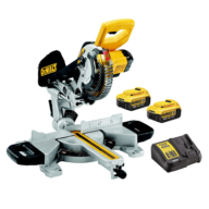 DeWalt DCS365M2 Cordless XPS Mitre Saw 18V 2 x 4.0Ah Li-Ion