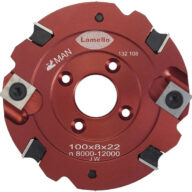Lamello 132108 Groove cutter HW with reversible blades, Ø100x8xØ22 mm, Z4+V4, NL 4, for Clamex S18