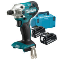 Makita DTD156F001 Impact Driver Set, Inc 2 x 3.0ah Batteries, Charger & Case