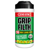 Evo-Stik grip Filth Wipes, 100 Per Tub.