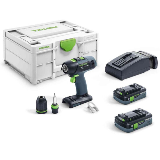 Festool 576447 Cordless Drill T 18+3 HPC 4,0 I-Plus