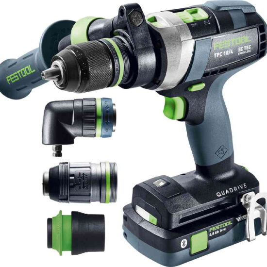 Festool 577622 Cordless Percussion Drill QUADRIVE TPC 18/4 5,0/4,0 I-Set/XL - Image 2