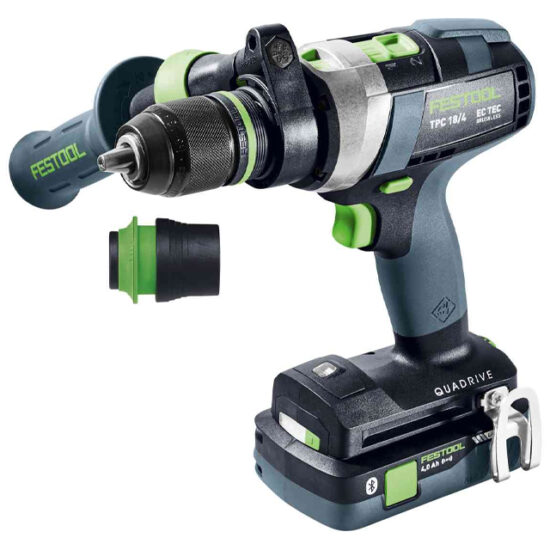 Festool 577652 Cordless Percussion Drill QUADRIVE TPC 18/4 5,0/4,0 I-Plus - Image 2