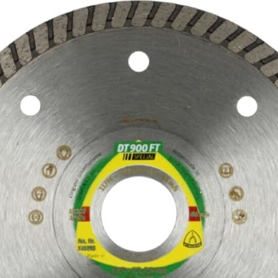 Klingspor 325392 115mm x 1.4 x 22mm DT 900 FT Special, Diamond cutting blades for angle grinders for Stoneware, Stove tiles, Stove tiles, glazed, Granite - Image 3
