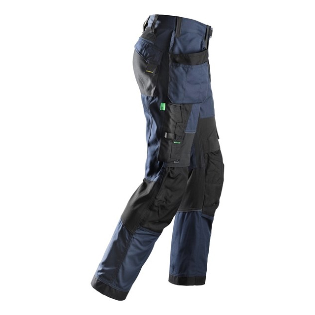 Snickers Workwear 6902 FlexiWork, 9504 Navy/Black Work Trousers+ Holster Pockets - Image 3