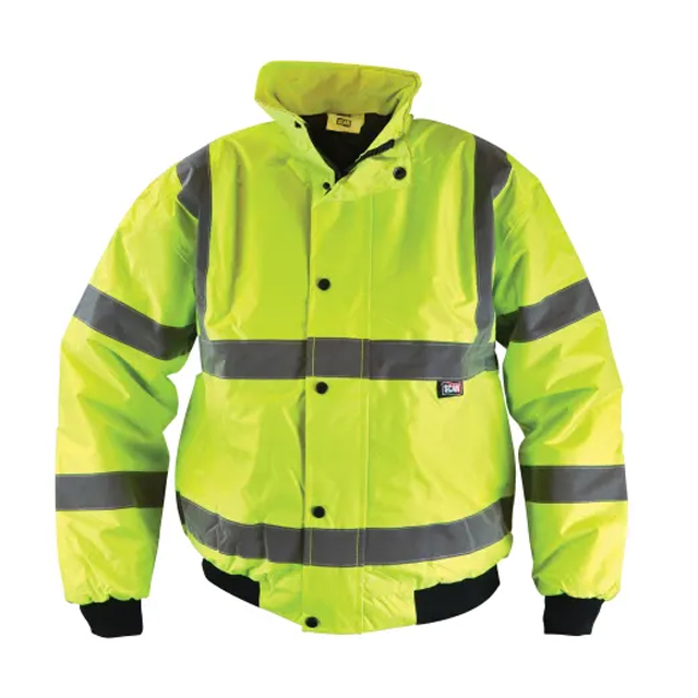 Hi-Vis Yellow Bomber Jacket