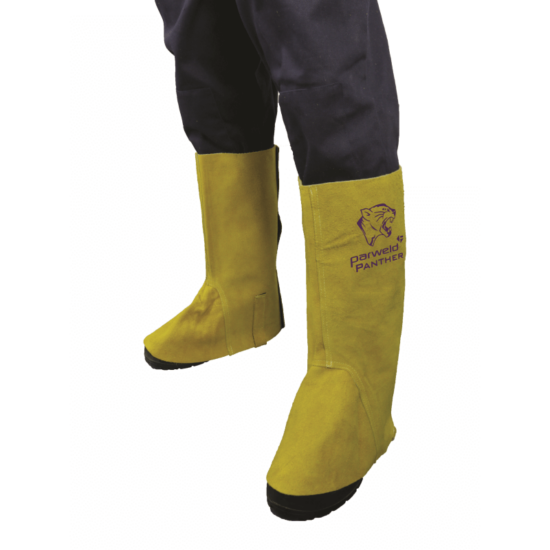 Parweld P3745 Panther Leather Spat, Protects Shoes and Trousers