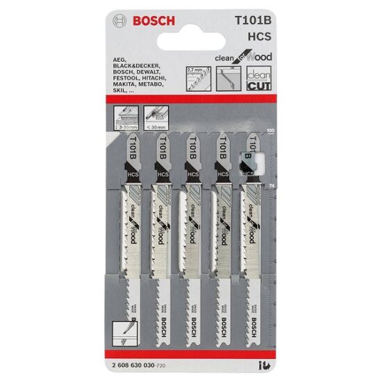 Bosch 2608630030 T101B Jigsaw Blade Set (5)