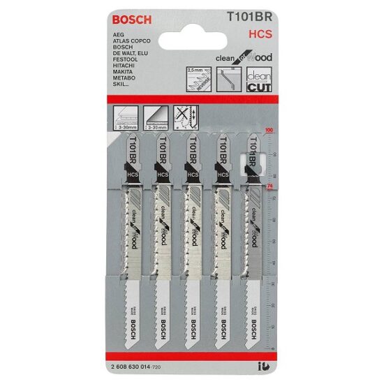 Bosch 2608630014 T101BR Jigsaw Blade Set (5)
