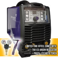Parweld XTT212P-P1 AC/DC Pulsed 200A TIG Inverter Machine C/W Torch