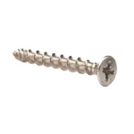 HINGE-TITE® TFHTC4025 4.0 x 25mm Pozi Countersunk Screw - Chrome Box Of 50