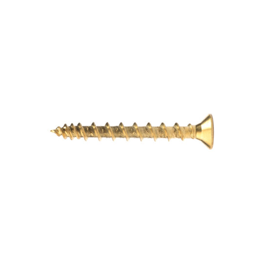 HINGE-TITE® TFHTB4540 4.5 x 40mm Pozi Countersunk Screw - Brass Box Of 50 - Image 4