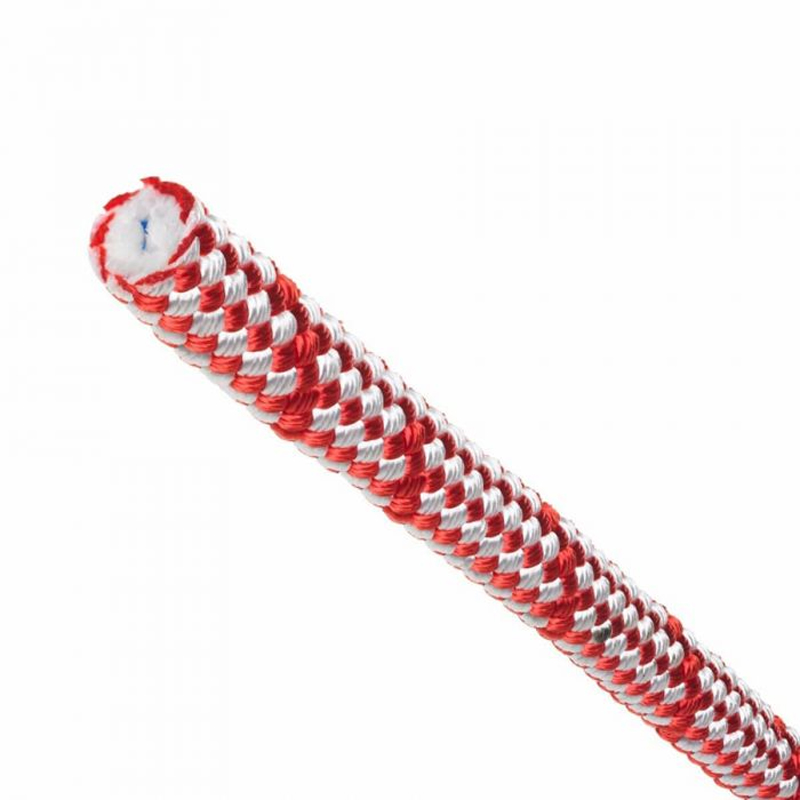 Teufelberger 7380002 Sirius Bull Rope with eye 12mm Red/White 50m