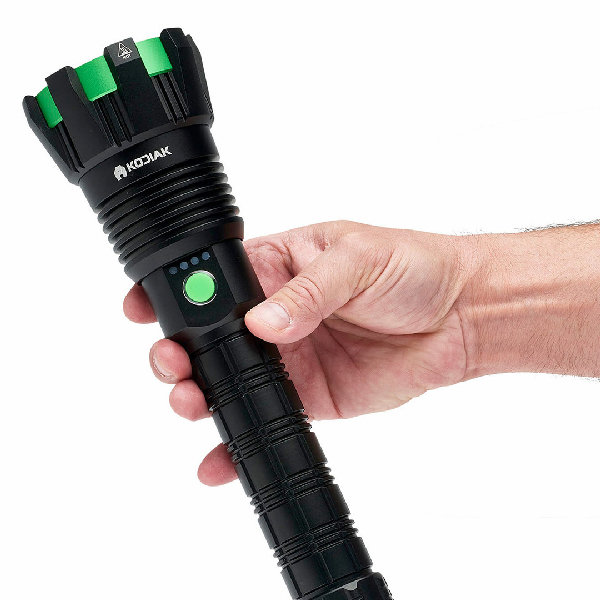 LitezAll Kodiak 25478 Kolossus Rechargeable Tactical Torch with Power Bank 15,000 Lumens - Image 2