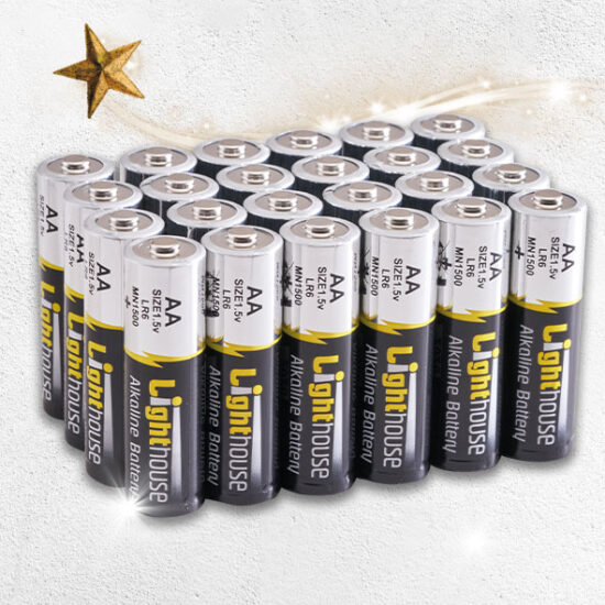 Lighthouse XMS23AABATS Lighthouse AA Alkaline Batteries 24 Pack - Image 2