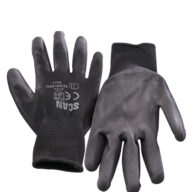 Scan XMS23GLOVEPU Scan Black PU Dipped Gloves (5 Pairs)