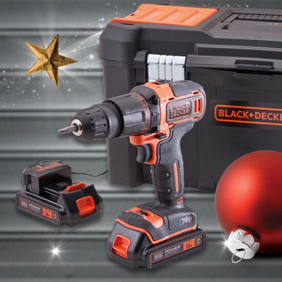 Black & Decker XMS23OPPCOM Black & Decker 18V Combi Drill with 2 x 1.5Ah Li-Ion Batteries - Image 2