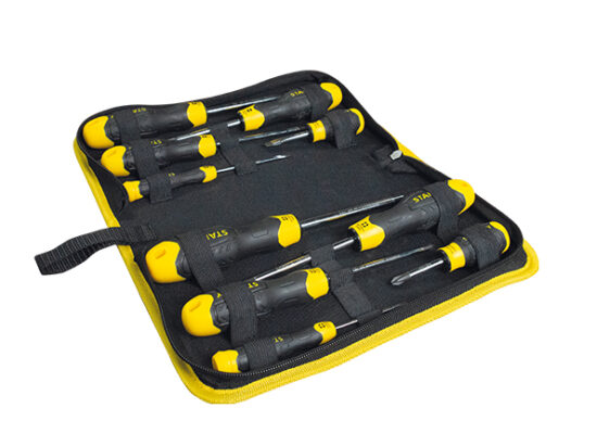 STANLEY® XMS23SCREW10 STANLEY® 10 Piece CUSHION GRIP™ Screwdriver Set in Wallet