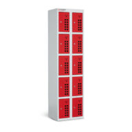 Armorgard Powerstation PWS10 10-Door Battery Charging Unit 455 x 360 x 1705
