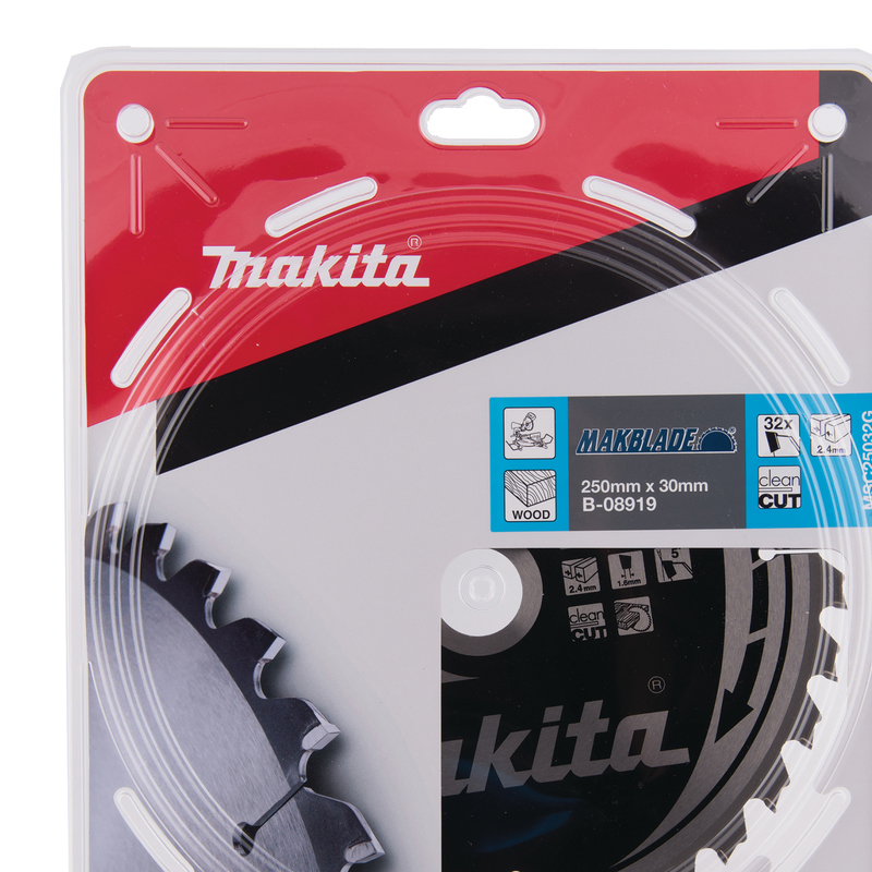 Makita B-08919, Circular saw blade, Makblade T.C.T, 250 x 30 mm, 32 T - Image 2