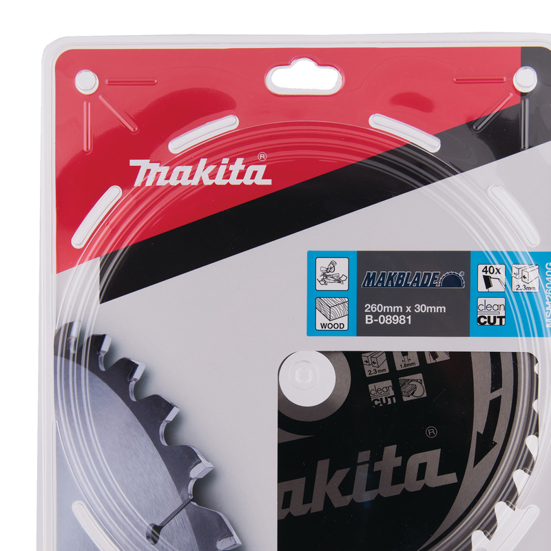 Makita B-08981, Circular saw blade, Makblade T.C.T, 260 x 30 mm, 40 T - Image 2