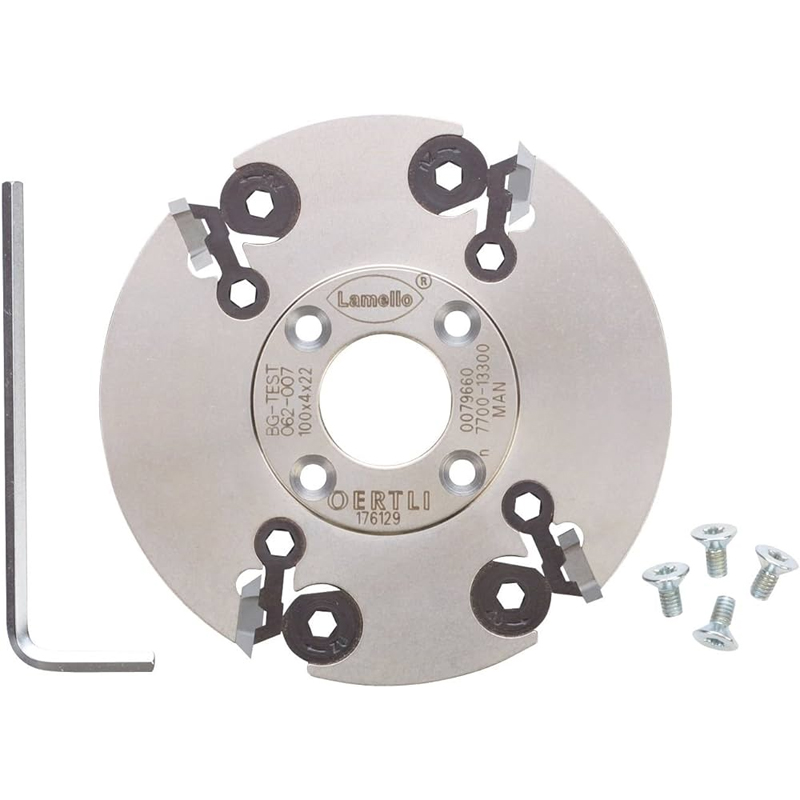 Lamello 132001 Groove cutter HW (carbide) with reversible blades, Ø 100 × 4 ר 22 mm