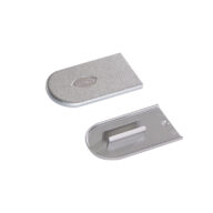Lamello 186350 Cabineo Cover Caps, 100 Pieces, Metal Look Silver