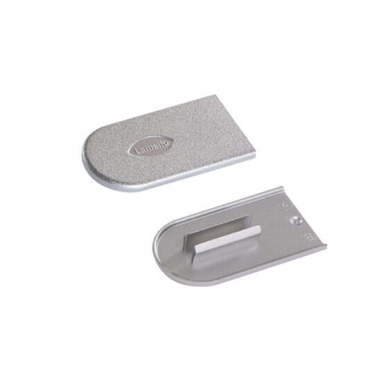 Lamello 186350 Cabineo Cover Caps, 100 Pieces, Metal Look Silver
