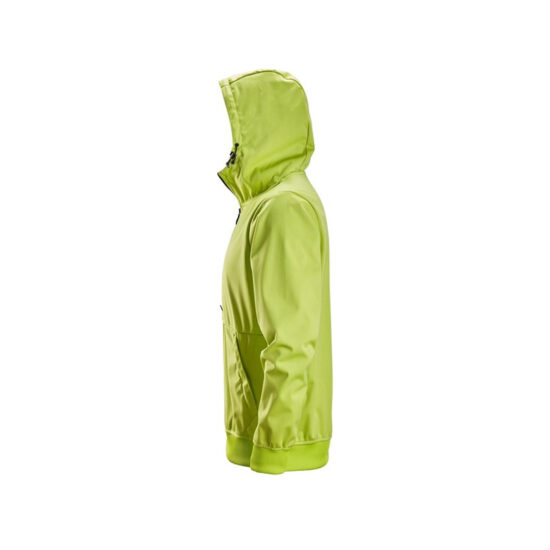 Snickers Workwear 8400 Lime FlexiWork, Windblocker Stretch Half-Zip Hoodie - Image 4