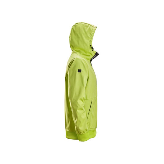 Snickers Workwear 8400 Lime FlexiWork, Windblocker Stretch Half-Zip Hoodie - Image 3