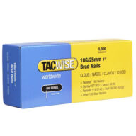 Tacwise Type 18G/25mm Galvanised Brad Nails, Pack of 5000