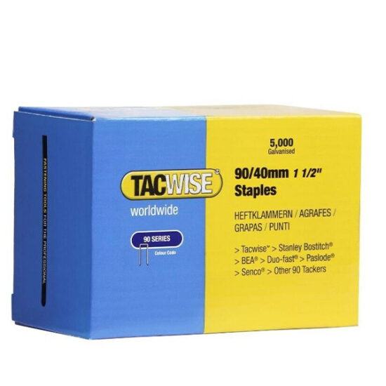 Tacwise Type 90/40mm Narrow Crown Staples, Box of 5000
