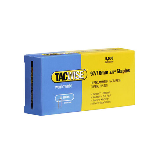 Tacwise Type 97/10mm Narrow Crown Staples, Box of 5000