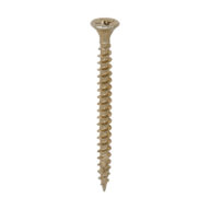 TimCo C2 Strong-Fix Yellow Pozi Countersunk WoodScrew, Per Box