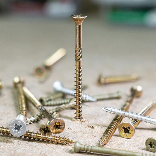 TimCo C2 Strong-Fix Yellow Pozi Countersunk WoodScrew, Per Box - Image 4