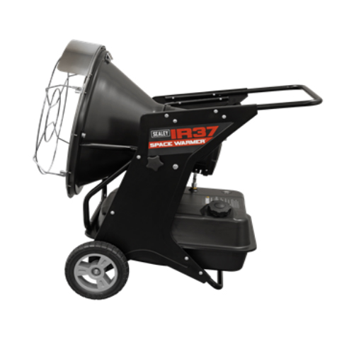 Sealey IR37 Infrared Space Warmer® Kerosene/Diesel Heater with Wheels 136,000Btu/hr - Image 2