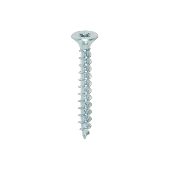 Timco Solo Zinc Pozi Countersunk Chipboard & WoodScrew, Per Box