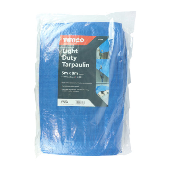 TimCo TTL58 Tarpaulin - Light Duty 5 x 8m - Image 2