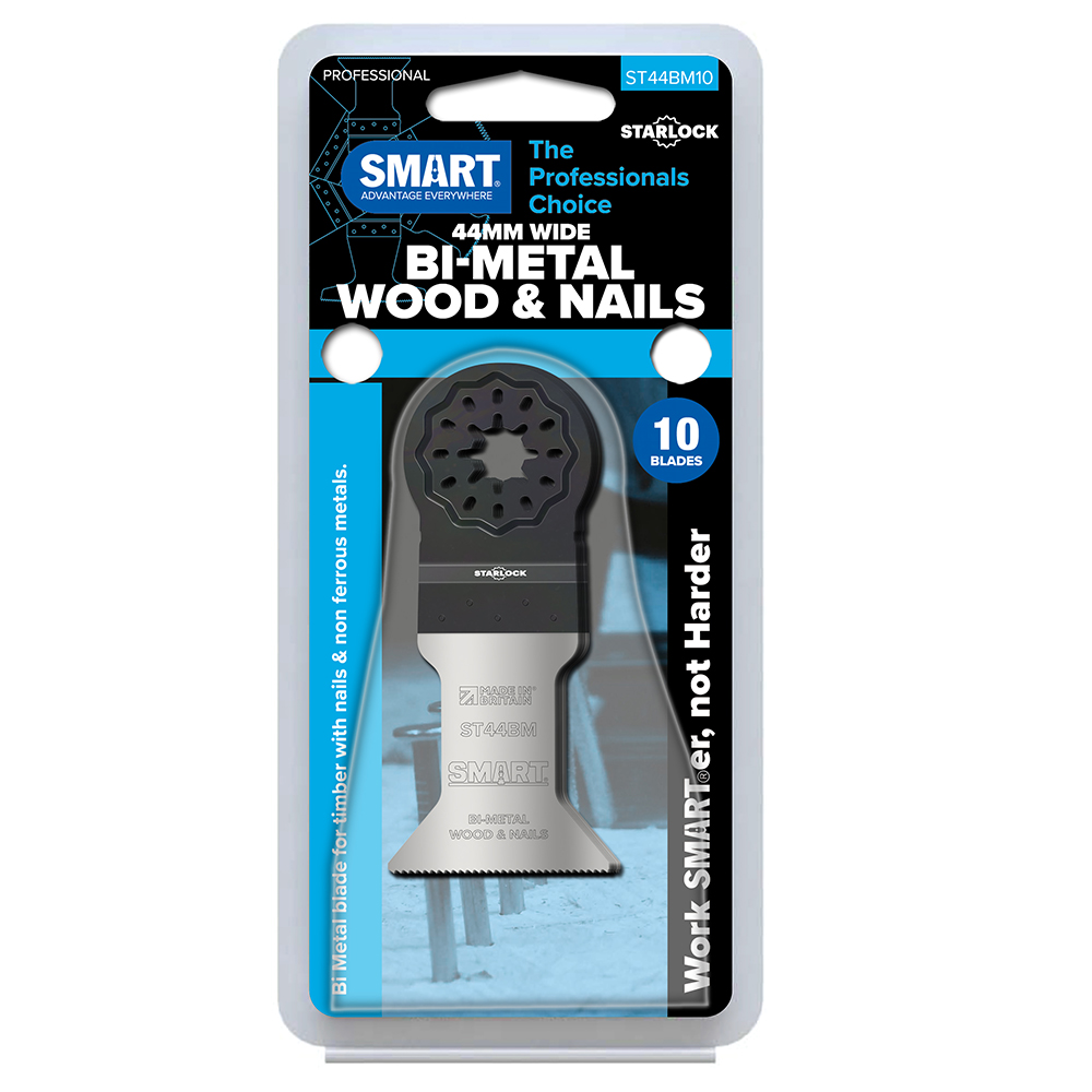 Smart ST44BM10 Starlock 44mm Bi-Metal Blade, Pack Of 10