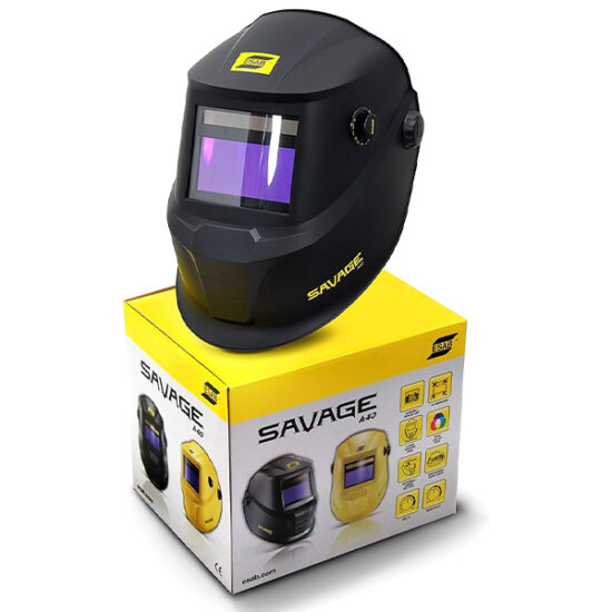 ESAB 0700000490 Savage A40 9-13 Auto Colour Black Welding Helmet - Image 3