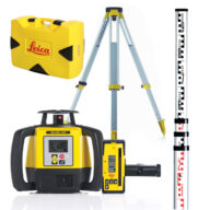 Leica 6006010KIT Rugby 680 Li-Ion Kit, Inc Tripod & Staff