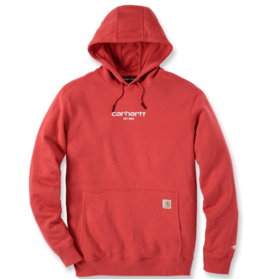 Carhartt TS5569 'Force' RelaxedFit Lightweight Logo Sweatshirt, Red Barn - Image 5