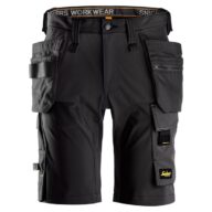 Snickers 6175 AllroundWork, 4-Way Stretch Shorts Holster Pockets, Black