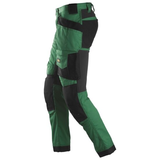 Snickers 6241 AllroundWork, Stretch Trousers Holster Pockets, Forest Green Black - Image 3