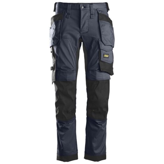 Snickers 6241 AllroundWork, Stretch Trousers Holster Pockets, Navy Black