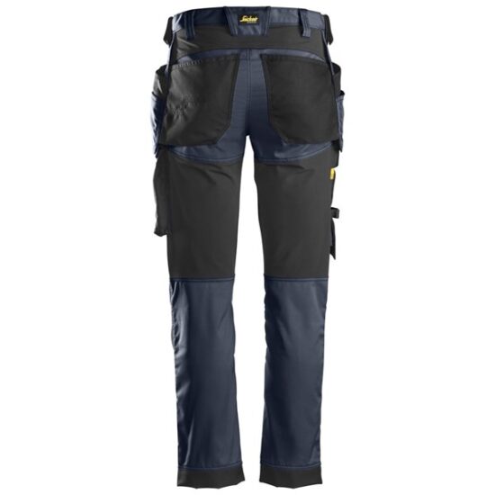 Snickers 6241 AllroundWork, Stretch Trousers Holster Pockets, Navy Black - Image 2