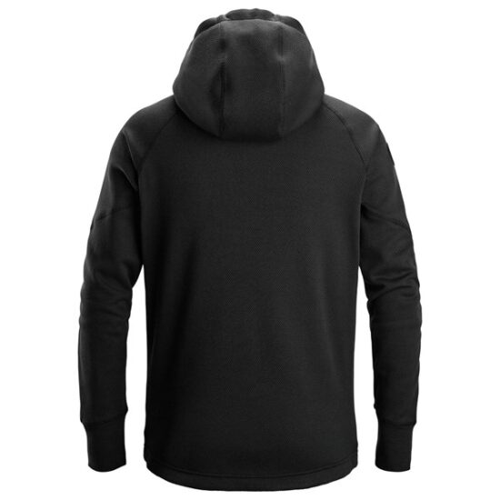 Snickers 8041 FlexiWork Fleece Full-Zip Hoodie, Black - Image 2