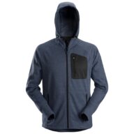 Snickers 8041 FlexiWork Fleece Full-Zip Hoodie, Navy Black